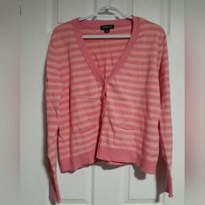 Jessica Pink Striped Women's Sweater